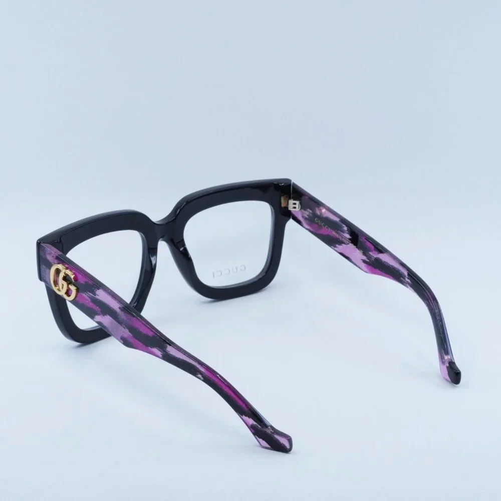 Gucci GG1549O 003 Eyeglasses Black 52mm Square Frame